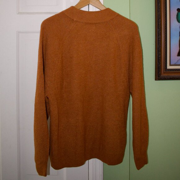 Gap Waffle-Stitch Mockneck Sweater in Ochre Core - Picture 6 of 6